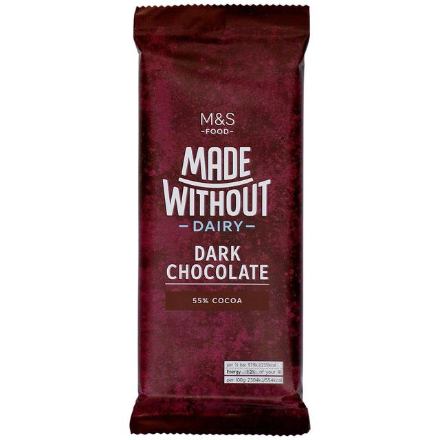 M&S Made Without 55% Cocoa Dark Chocolate 85g - 2.9oz