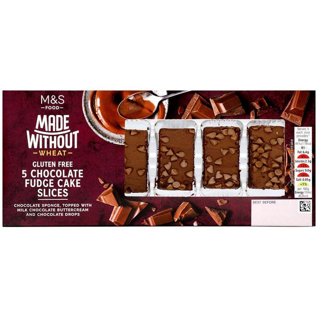 M&S Made Without 5 Chocolate Fudge Cake Slices