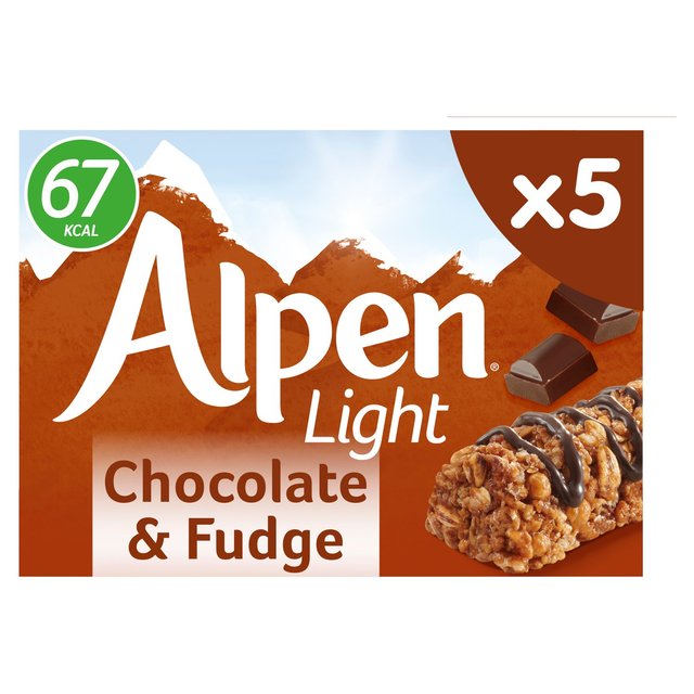 Alpen Light Chocolate & Fudge Cereal Bars 5 Pack