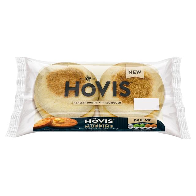 Hovis 4 English Muffins With Sourdough 4 Pack