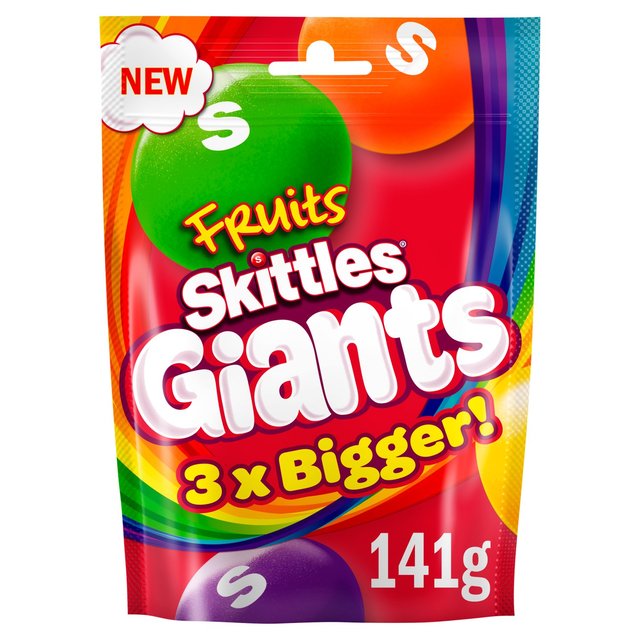 Skittles Giants Fruit Sweets Pouch 141g - 4.9oz