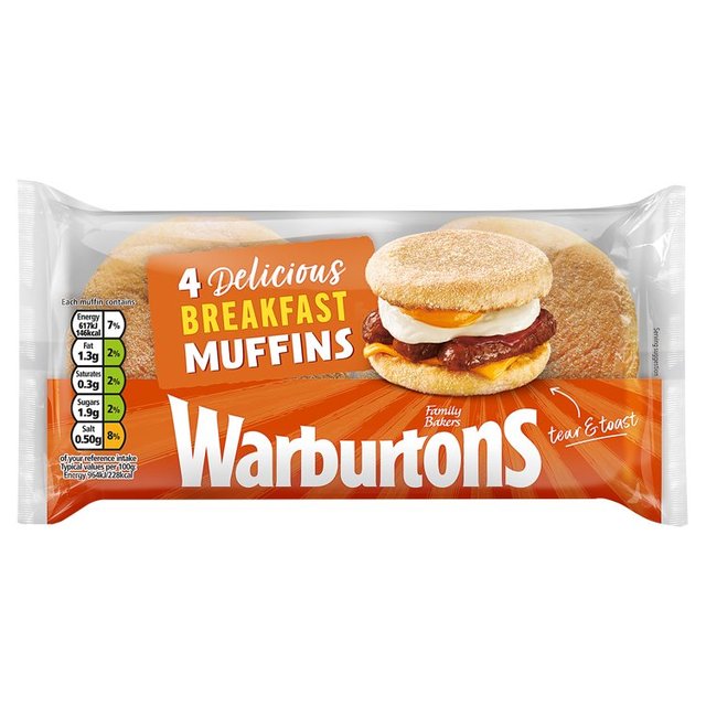 Warburtons Toasting Muffins 4 Pack