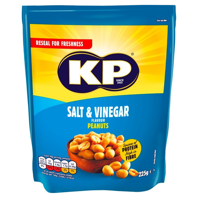 KP Peanuts Salt & Vinegar 225g - 7.9oz