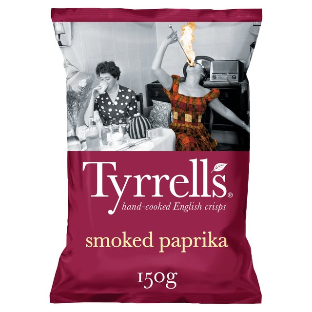 Tyrrells Smoked Paprika Crisps 150g - 5.2oz