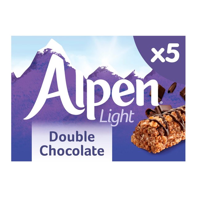 Alpen Light Double Chocolate Cereal Bars 5 Pack
