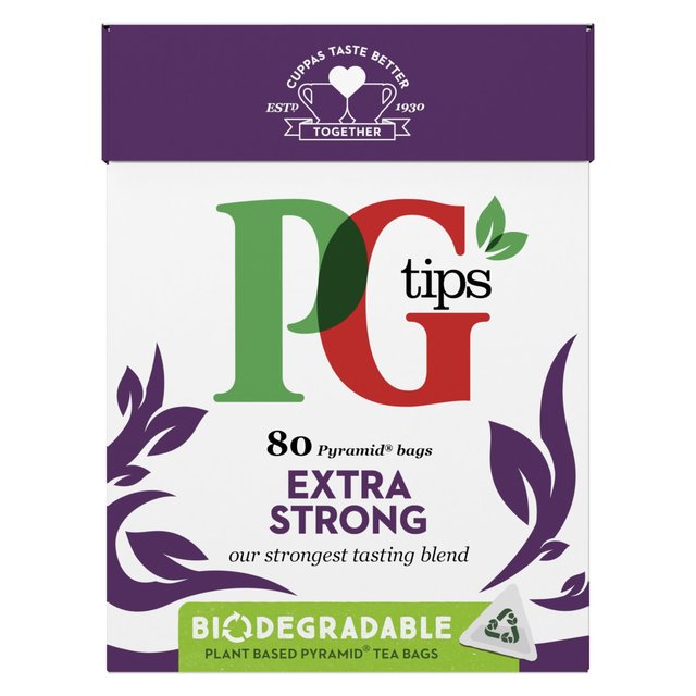 PG Tips Extra Strong Pyramid Teabags 80 Pack