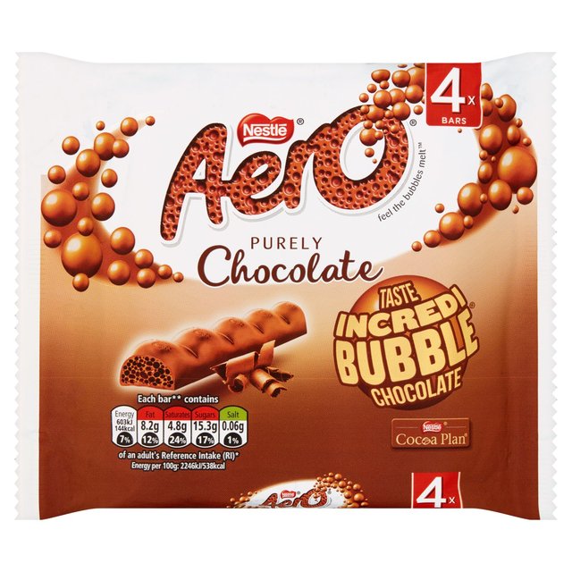 Aero Milk Chocolate Bars 4 Pack