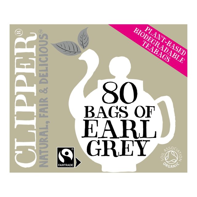 Clipper Fairtrade Organic Earl Grey Tea Bags 80 Bags