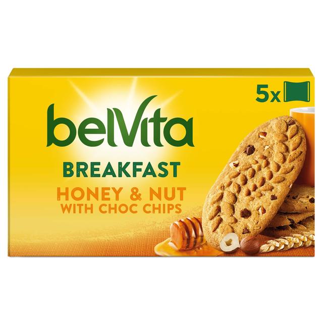 Belvita Honey & Nuts Choc Chips Breakfast Biscuits 5 Pack