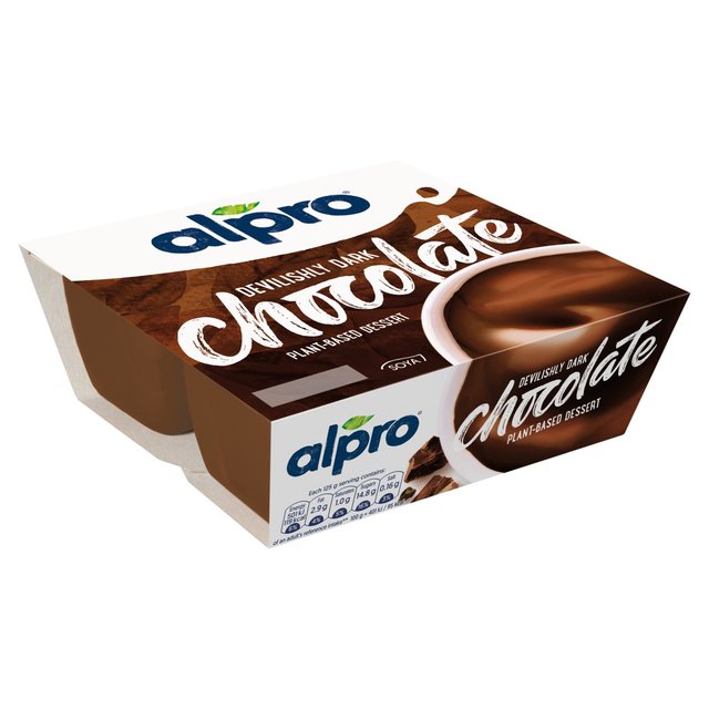 Alpro Dark Chocolate Soya Dessert 4 Pack