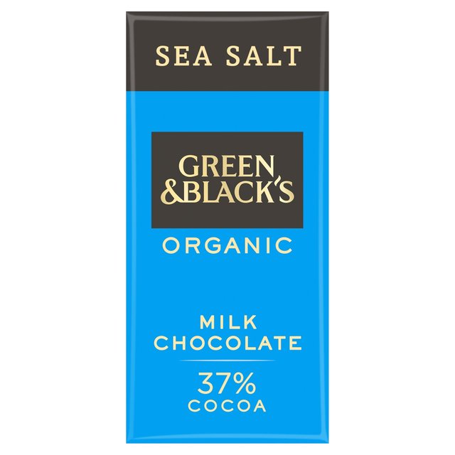 Green & Black's Organic Sea Salt Milk Chocolate 90g - 3.1oz