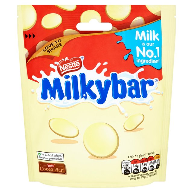 Milkybar White Chocolate Giant Buttons Sharing Bag 103g - 3.6oz