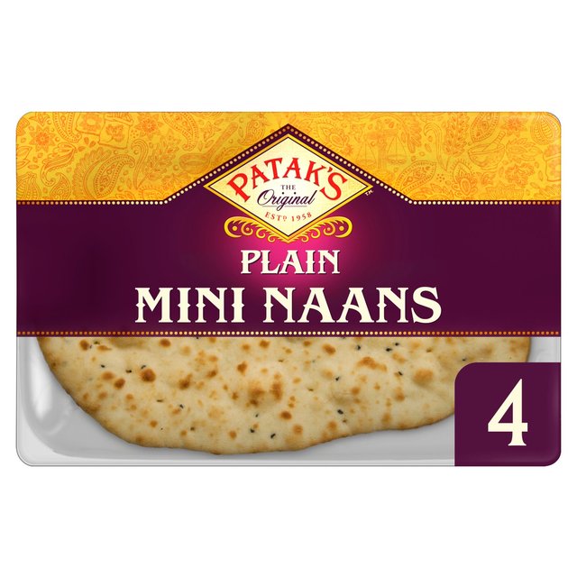 Patak's Naans Plain Mini 4 per pack