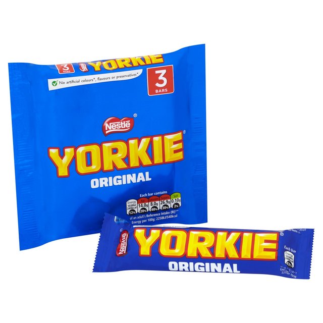 Yorkie Original Milk Chocolate Bar 3 Pack