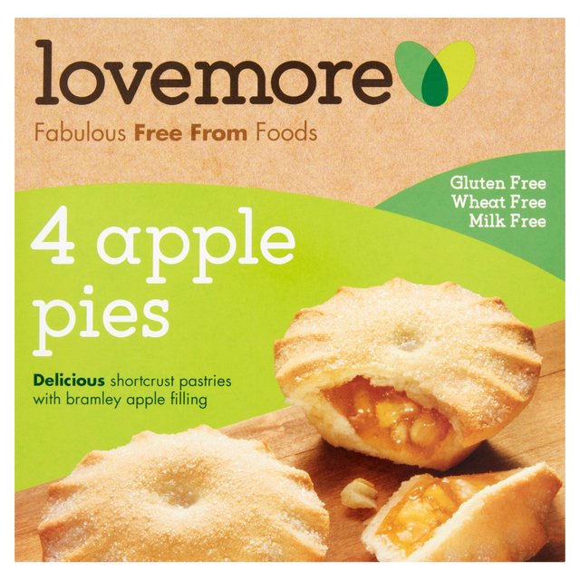 Lovemore Gluten & Wheat Free Apple Pies 260g - 9.1oz