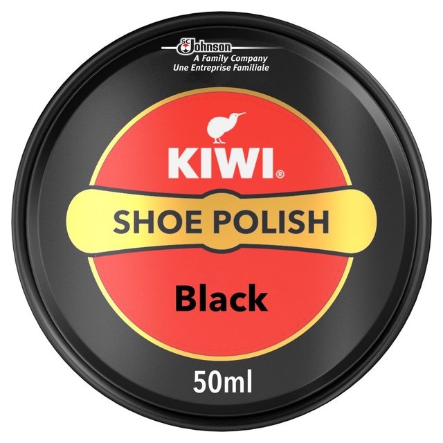 Kiwi Shoe Polish Tin Black 50ml - 1.6fl oz
