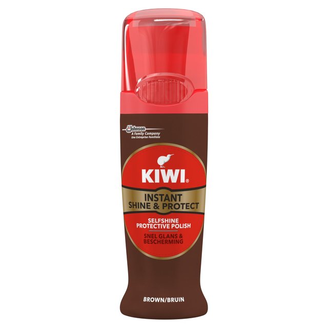 Kiwi Shoe Instant Shine & Protect Brown 75ml - 2.5fl oz