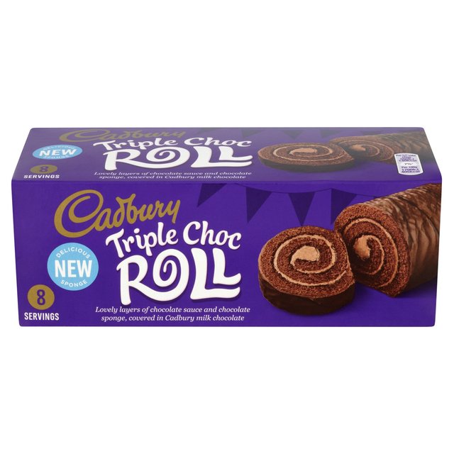 Cadbury Triple Choc Roll 8 Servings 270g - 9.52oz