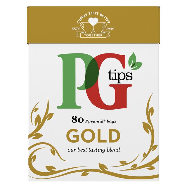 PG Tips Gold Pyramid Teabags 80 Pack