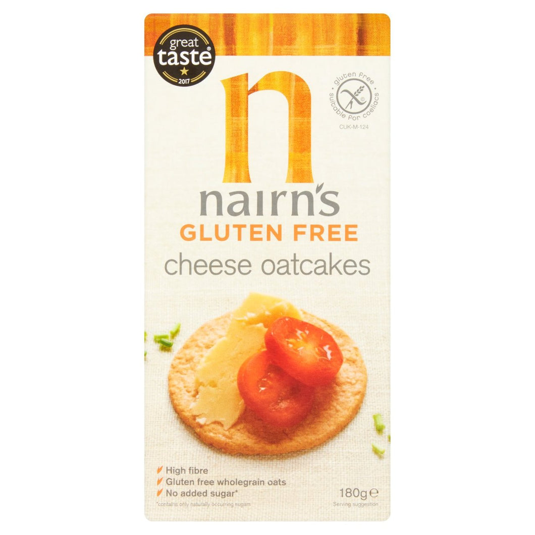 Nairn's Gluten Free Cheese Oatcakes 180g - 6.3oz