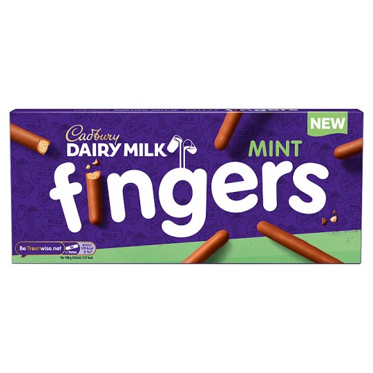 Cadbury Dairy Milk Mint Fingers 114g - 4oz