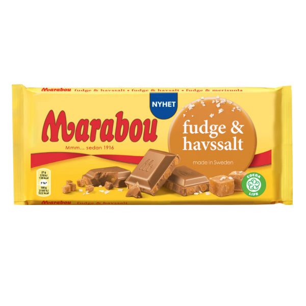 Marabou Fudge & Sea Salt Chocolate 185g - 6.5oz