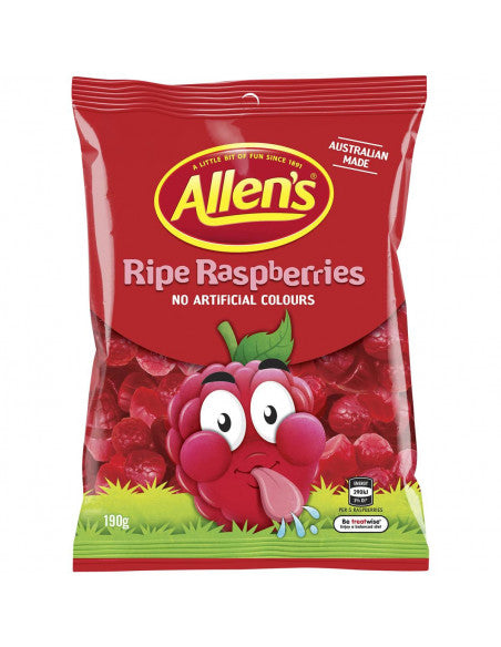 Allens Ripe Raspberries 190g - 6.7oz