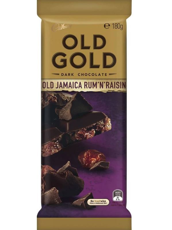 Cadbury Old Gold Jamaica Rum & Raisin 180g - 6.3oz