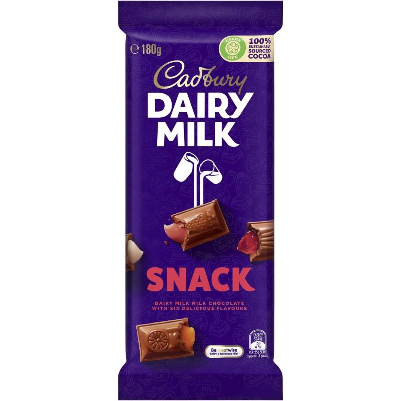 Cadbury Dairy Milk Snack 180g - 6.3oz