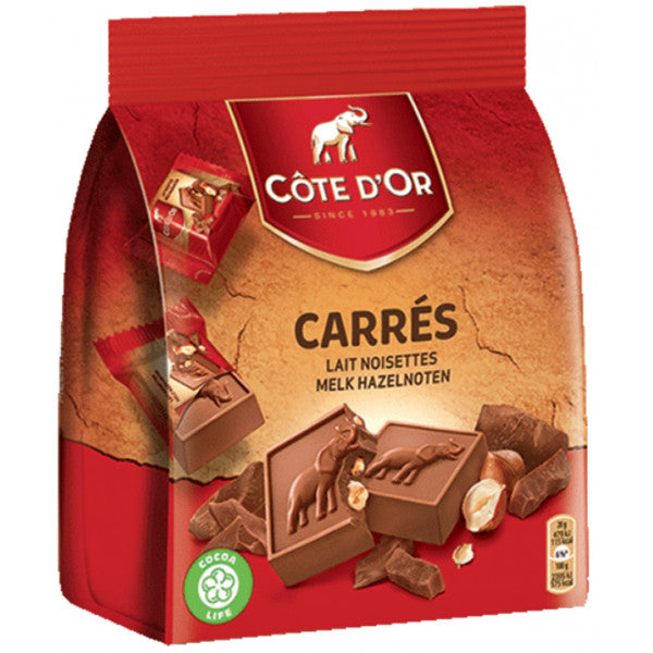 Cote D’Or Carres De Chocolat Au Lait Et Noisette 10 Pack
