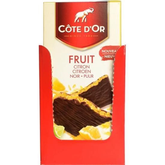 Cote d'Or Chocolat Noir Fruit Citron 130g - 4.5oz