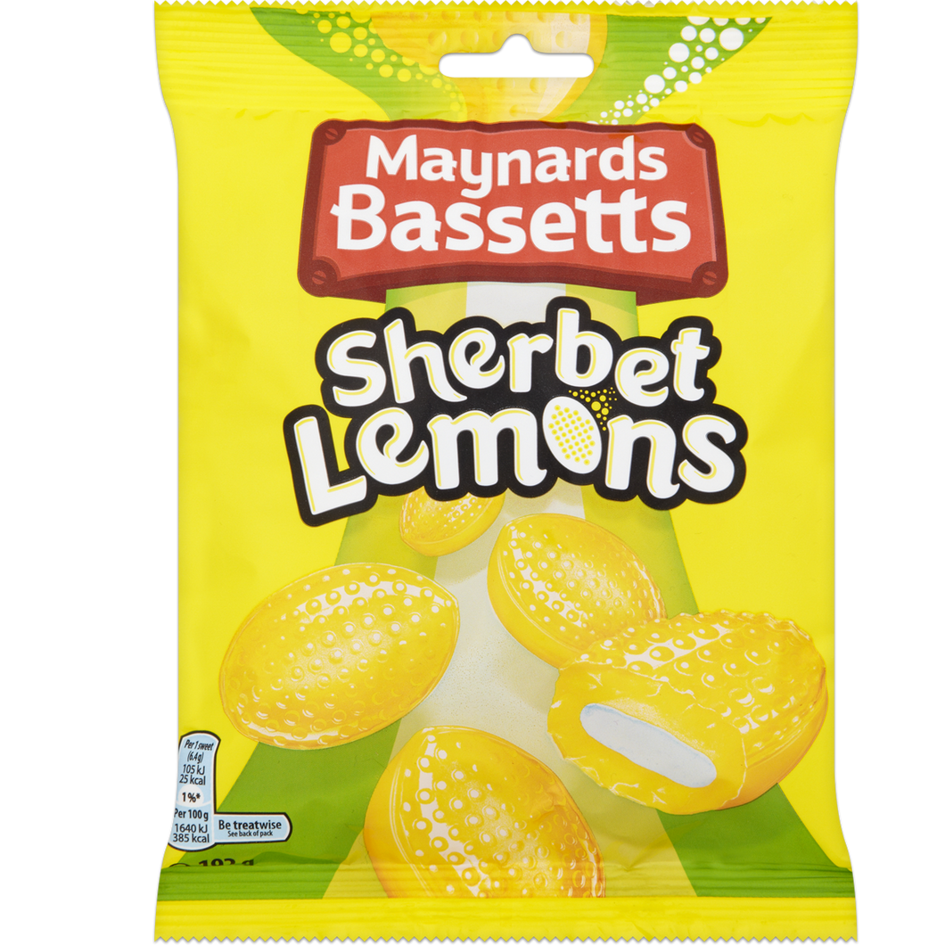 Maynard Bassetts Sherbert Lemons 192g - 6.7oz
