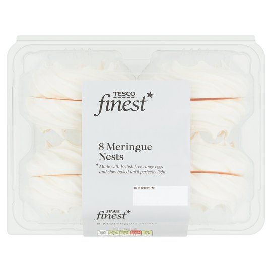 Tesco Finest Meringue Nests 8 Pack