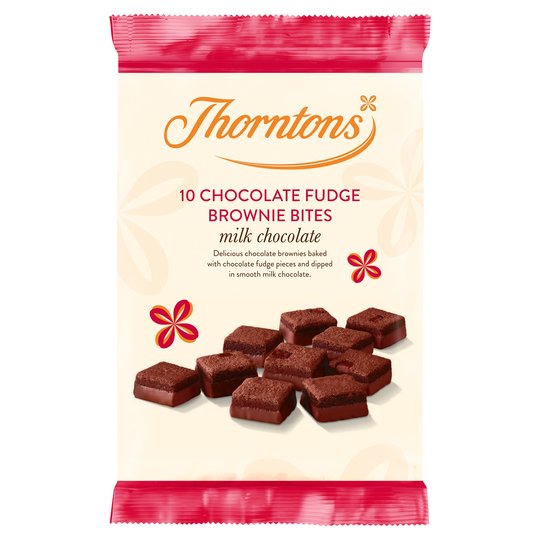 Thornton's Mini Chocolate Fudge Brownies 10 Pack