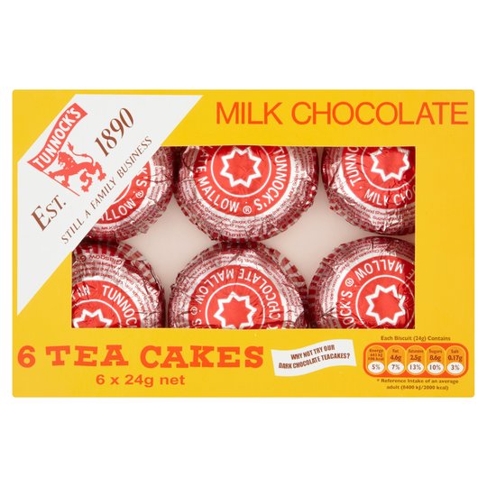 Tunnocks Milk Chocolate Teacakes 6 Pack