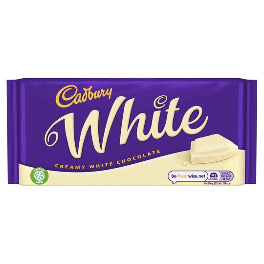 Cadbury Creamy White Chocolate Bar 180g - 6.3oz