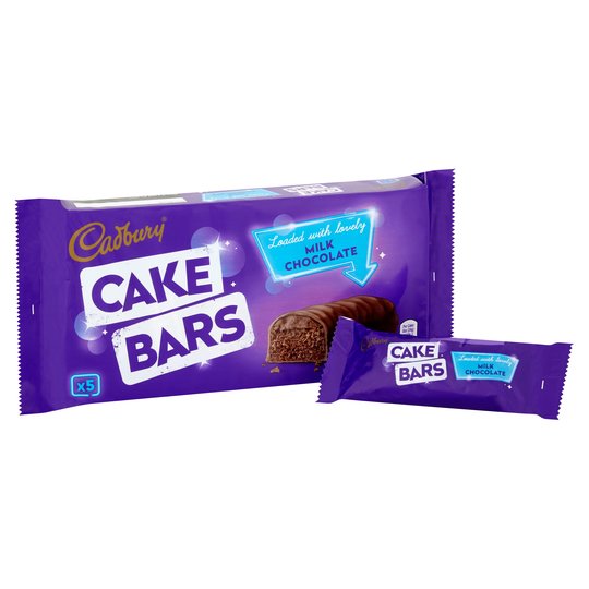 Cadbury Milk Chocolate Cake Bars 5 Per Pack