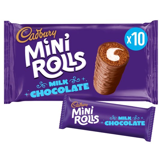 Cadbury Mini Rolls 10 Per Pack
