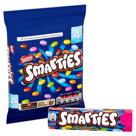 Nestle Smarties Hexatube 4 Pack