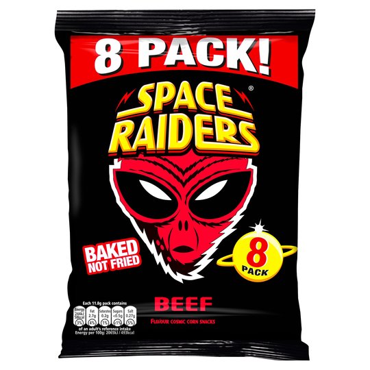 Space Raiders Beef Snacks 8 Pack